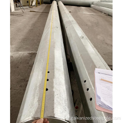 Pôle en acier galvanisé de 105 pieds à chaud